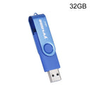 Yvonne YT602-2 USB 2.0 USB + Micro OTG USB Flash Drives U Disk, Capacity:32GB(Blue)