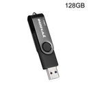 Yvonne YT602-2 USB 2.0 USB + Micro OTG USB Flash Drives U Disk, Capacity:128GB(Black)