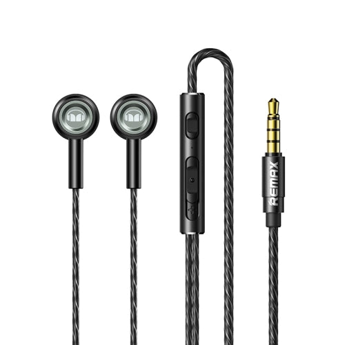 REMAX RM-598 In-Ear Monster Metal Wired Earphone with Wire Control & MIC & Support Hands-free