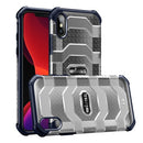 wlons Explorer Series PC + TPU Protective Case For iPhone XS / X(Navy Blue)