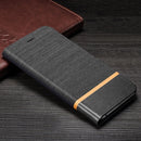 For Nokia 3.4 Canvas Three-color Stitching Business Horizontal Flip Leather Case with Holder & Card Slot(Black)