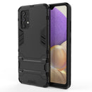 For Samsung Galaxy A32 4G Shockproof Protective Case with Holder(Black)