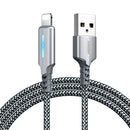 Remax RC-123i 2.4A 8 Pin Intelligent Streamer Power Off Charging Data Cable, Length: 1m(Silver)
