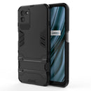 For OPPO Realme V11 5G Shockproof Protective Case with Holder(Black)