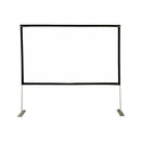 Portable Outdoor Folding Polyester Projector Film Curtain with Bracket, Size: 120 inch