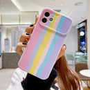 Rainbow Sliding Lens Cover Design Shockproof Protective Case For iPhone 11 Pro(A)