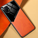 For vivo Y52s 5G All-inclusive Leather + Organic Glass Protective Case with Metal Iron Sheet (Yellow)