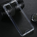 For Samsung Galaxy A12 Four-corner Shockproof Transparent TPU + PC Protective Case