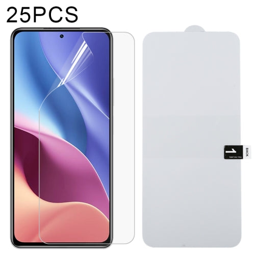 For Xiaomi Redmi K40 / K40 Pro 25 PCS Full Screen Protector Explosion-proof Hydrogel Film