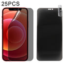 25 PCS 0.1mm 2.5D Full Cover Anti-spy Screen Protector Explosion-proof Hydrogel Film For iPhone 12 mini