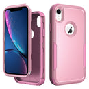 TPU + PC Shockproof Protective Case For iPhone XR(Pink)