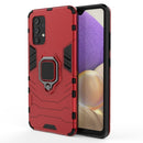 For Samsung Galaxy A32 4G PC + TPU Shockproof Protective Case with Magnetic Ring Holder(Red)