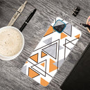 For Samsung Galaxy A12 Triangular Marble Pattern TPU Protective Case(SJ-12)