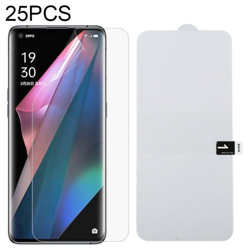 For OPPO Find X3 Pro 25 PCS Full Screen Protector Explosion-proof Hydrogel Film