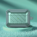 Wireless Earphones Shockproof Bumblebee Twill Silicone Protective Case For AirPods Pro(Green)