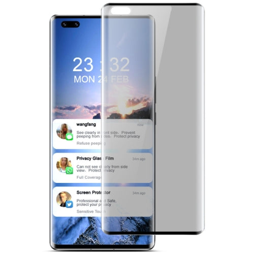 For Huawei nova 8 Pro 5G IMAK 3D Curved Privacy Anti-glare Tempered Glass Film