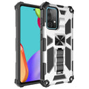 For Samsung Galaxy A32 5G Shockproof TPU + PC Magnetic Protective Case with Holder(Silver)