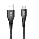 JOYROOM ST-C04 2.4A USB A to 8 Pin Braided Charging Cable, Cable Length: 1.8m(Black)