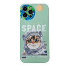 Cartoon Pattern IMD Protective Cover For iPhone 12(Green)