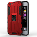 Supersonic PC + TPU Shock-proof Protective Case with Holder For iPhone 6 & 6s(Red)