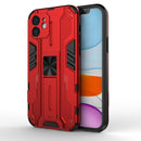 Supersonic PC + TPU Shock-proof Protective Case with Holder For iPhone 12 / 12 Pro(Red)