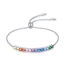 S925 Sterling Silver Rainbow Bridge Women Bracelet Jewelry