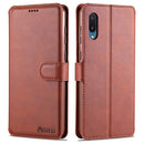 For Samsung Galaxy M02(EU Version) AZNS Calf Texture Horizontal Flip Leather Case with Holder & Card Slots & Wallet & Photo Frame(Brown)