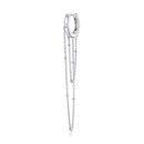 S925 Sterling Silver Long Tassel Ear Buckle Women Earrings