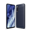 For Xiaomi Mi 9 Pro 5G Brushed Texture Carbon Fiber TPU Protective Case(Navy Blue)