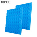 10 PCS Pyramid Style Recording Studio Drum Video Room Sound Insulation Board Silencer Cotton(Blue)