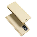 For Xiaomi Redmi Note 10S DUX DUCIS Skin Pro Series Horizontal Flip PU + TPU Leather Case with Holder & Card Slots(Gold)
