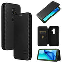 For Blackview BV6300 Pro Carbon Fiber Texture Magnetic Horizontal Flip TPU + PC + PU Leather Case with Card Slot(Black)