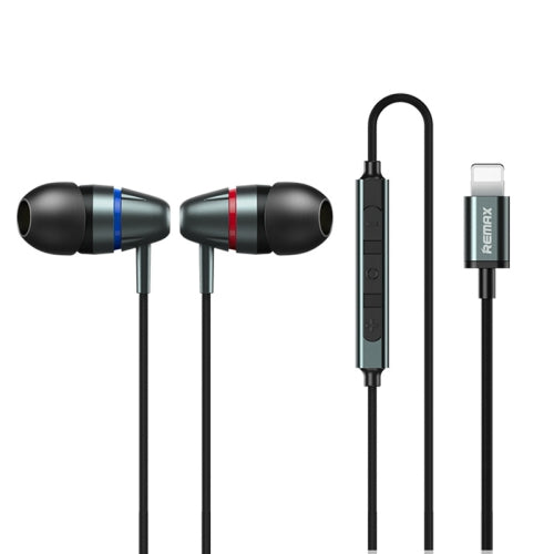 Remax RM-660i 8 Pin Interface Wire-controlled Wired Earphone, Support Call / Singing, Cable Length: 1.2m(Tarnish)
