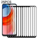For Motorola Moto G Play (2021) 25 PCS Full Glue Full Screen Tempered Glass Film