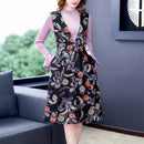 Western Style Knitwear Suit Dress, Size:XL(As Show)