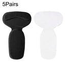 5 Pairs 061 High-heeled Shoes Sponge Glue Soft Anti-abrasion Anti-slip Heel Protective Sticker(Black)