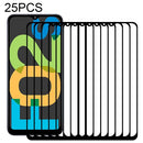 For Samsung Galaxy F02s 25 PCS Full Glue Full Screen Tempered Glass Film