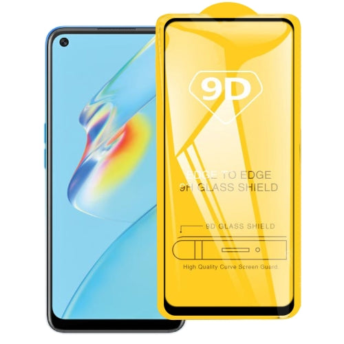 For OPPO A54 9D Full Glue Full Screen Tempered Glass Film