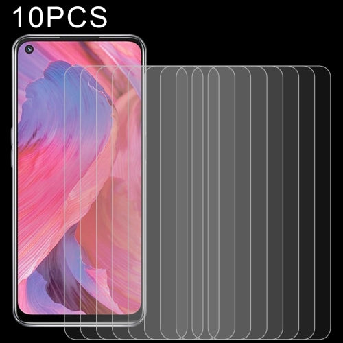 For OPPO A74 5G / A74 4G 10 PCS 0.26mm 9H 2.5D Tempered Glass Film