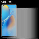 For OPPO F19 50 PCS 0.26mm 9H 2.5D Tempered Glass Film