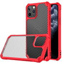 Carbon Fiber Acrylic Shockproof Protective Case For iPhone 11 Pro(Red)