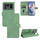 For Xiaomi Mi 11 Ultra Solid Color Skin Feel Magnetic Buckle Horizontal Flip Calf Texture PU Leather Case with Holder & Card Slots & Wallet(Green)