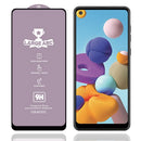 For Samsung Galaxy A21 9H HD Large Arc High Alumina Full Screen Tempered Glass Film