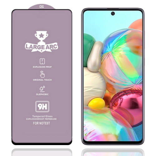 For Samsung Galaxy A71 9H HD Large Arc High Alumina Full Screen Tempered Glass Film