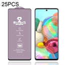 For Samsung Galaxy A71 25 PCS 9H HD Large Arc High Alumina Full Screen Tempered Glass Film