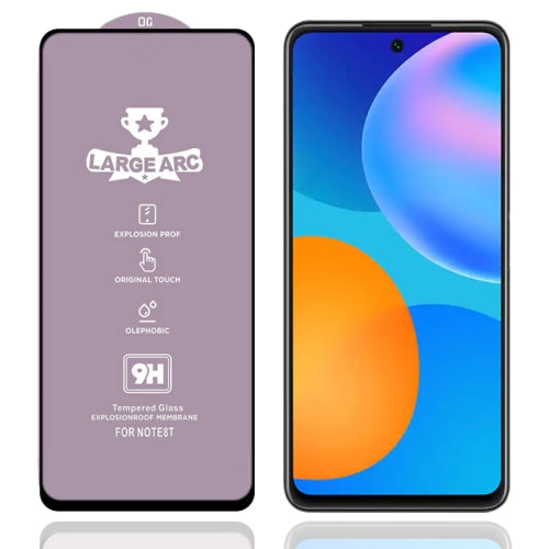 For Huawei Y7a 9H HD Large Arc High Alumina Full Screen Tempered Glass Film