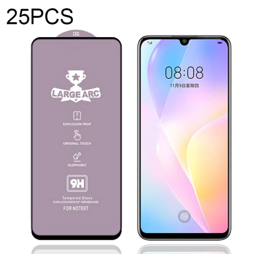 For Huawei nova 8 SE 25 PCS 9H HD Large Arc High Alumina Full Screen Tempered Glass Film