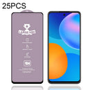 For Huawei Y7a 25 PCS 9H HD Large Arc High Alumina Full Screen Tempered Glass Film