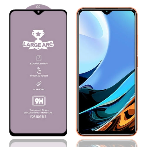 For Xiaomi Redmi 9 Power 9H HD Large Arc High Alumina Full Screen Tempered Glass Film