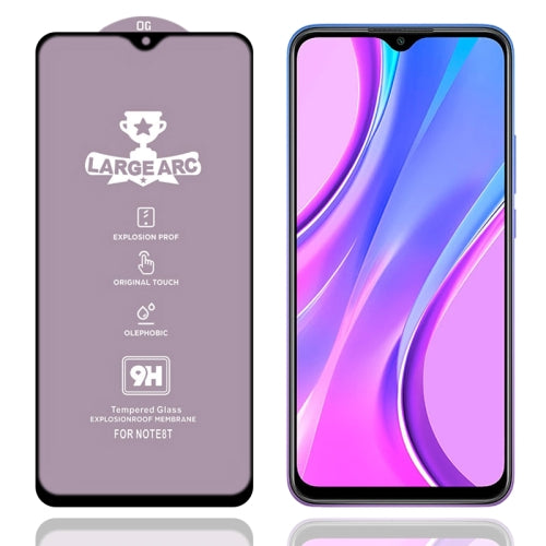 For Xiaomi Redmi 9 (CN Version) 9H HD Large Arc High Alumina Full Screen Tempered Glass Film